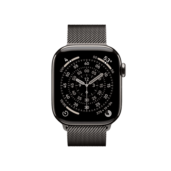 Смарт-годинник Apple Watch Series 11 GPS + Cellular 42mm Natural Tit. Case w. Slate Milanese Loop (MF9H4+MGJ14) 2