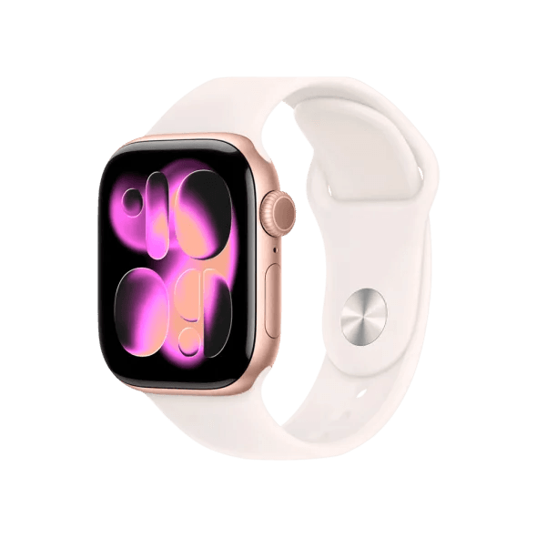 Смарт-годинник Apple Watch Series 11 GPS + Cellular 42mm Rose Gold Alu. Case w. Light Blush Sport Band - S/M (MF8E4)