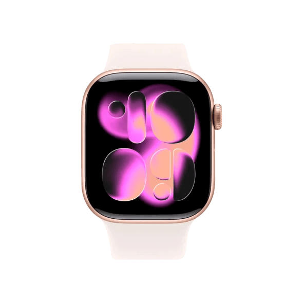 Смарт-годинник Apple Watch Series 11 GPS + Cellular 42mm Rose Gold Alu. Case w. Light Blush Sport Band - S/M (MF8E4) 2