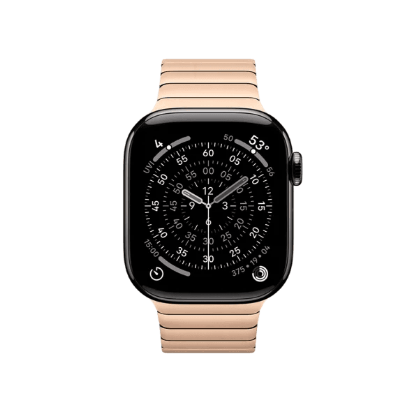 Смарт-годинник Apple Watch Series 11 GPS + Cellular 42mm Slate Tit. Case w. Gold Link Bracelet (MF9K4+MXMC3) 2