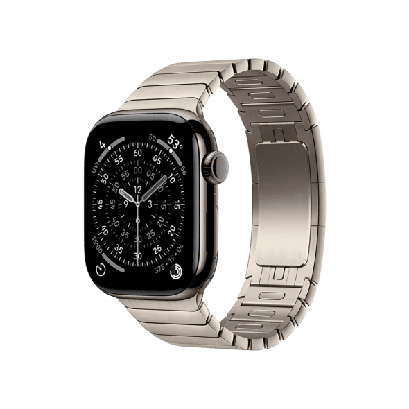 Смарт-годинник Apple Watch Series 11 GPS + Cellular 42mm Slate Tit. Case w. Natural Link Bracelet (MF9K4+MXMA3)