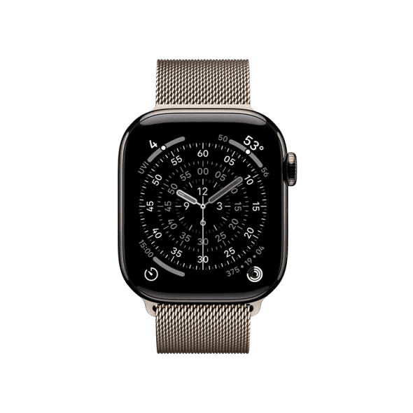 Смарт-годинник Apple Watch Series 11 GPS + Cellular 42mm Slate Tit. Case w. Natural Milanese Loop (MF9K4+MGHY4) 2