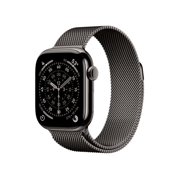Смарт-годинник Apple Watch Series 11 GPS + Cellular 42mm Slate Tit. Case w. Slate Milanese Loop (MF9K4+MGJ14)