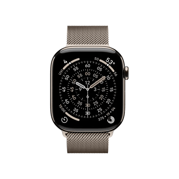 Смарт-годинник Apple Watch Series 11 GPS + Cellular 46mm Natural Tit. Case w. Natural Milanese Loop - M/L (MFD04) 2