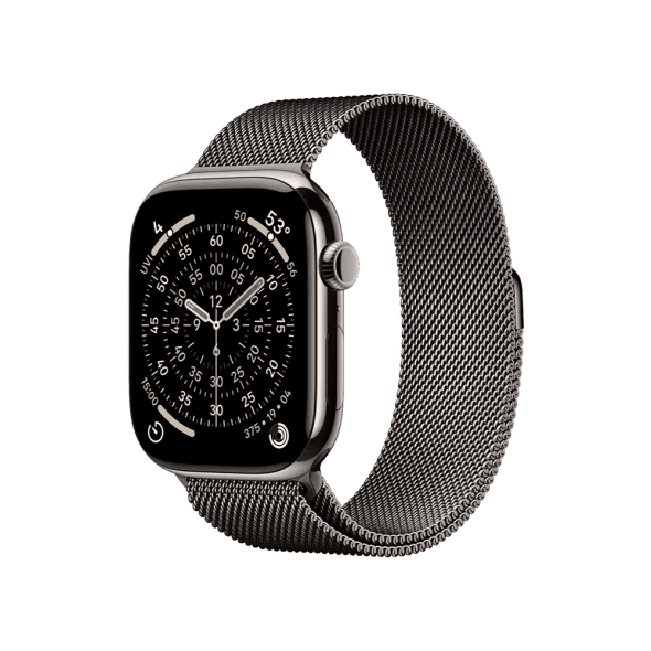 Смарт-годинник Apple Watch Series 11 GPS + Cellular 46mm Natural Tit. Case w. Slate Milanese Loop - M/L (MFAY4+MGJ74)