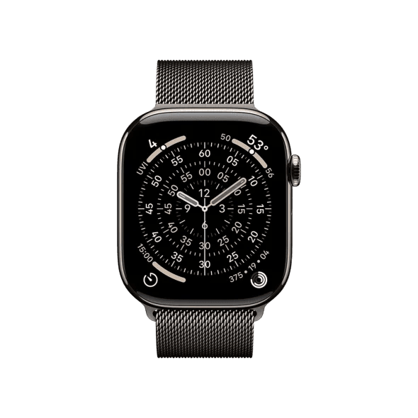 Смарт-годинник Apple Watch Series 11 GPS + Cellular 46mm Natural Tit. Case w. Slate Milanese Loop - M/L (MFAY4+MGJ74) 2