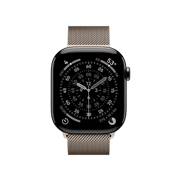 Смарт-годинник Apple Watch Series 11 GPS + Cellular 46mm Slate Tit. Case w. Natural Milanese Loop - M/L (MFC14+MGJ34) 2