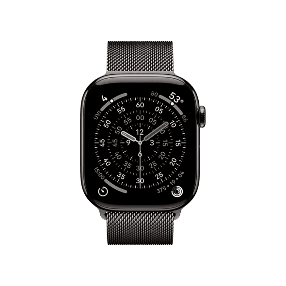 Смарт-годинник Apple Watch Series 11 GPS + Cellular 46mm Slate Tit. Case w. Slate Milanese Loop - S/M (MFD34) 2