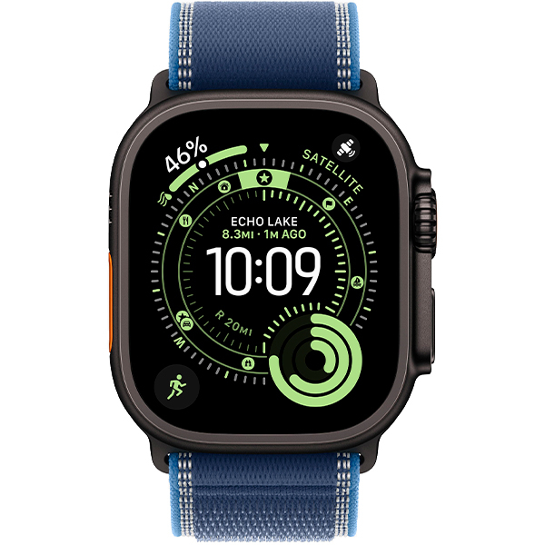 Смарт-годинник Apple Watch Ultra 3 Black Titanium Case with Blue/Bright Blue Trail Loop S/M (MF254+MG9Q4) 2