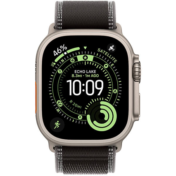 Смарт-годинник Apple Watch Ultra 3 Natural Titanium Case with Black/Charcoal Trail Loop M/L (MF1V4+MFT94) 2
