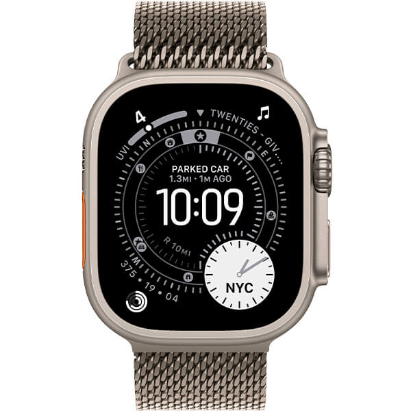 Смарт-годинник Apple Watch Ultra 3 Natural Titanium Case with Natural Titanium Milanese Loop Large (MF0E4) 2