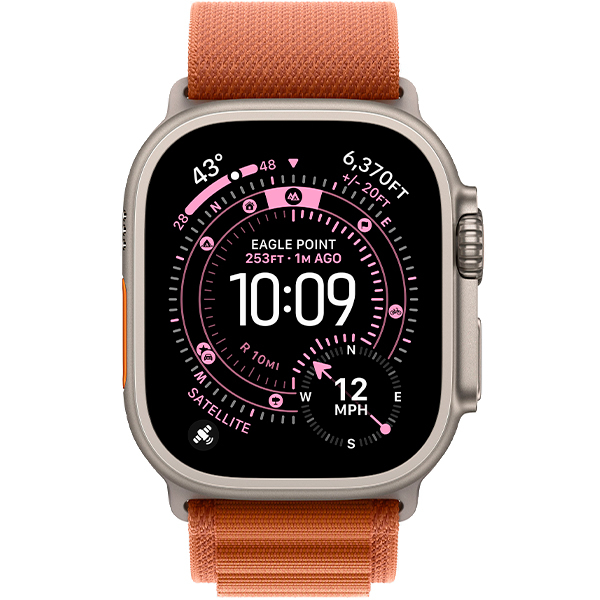 Смарт-годинник Apple Watch Ultra 3 Natural Titanium Case with Terra Cotta Alpine Loop Large (MF1V4/MFTD4) 2